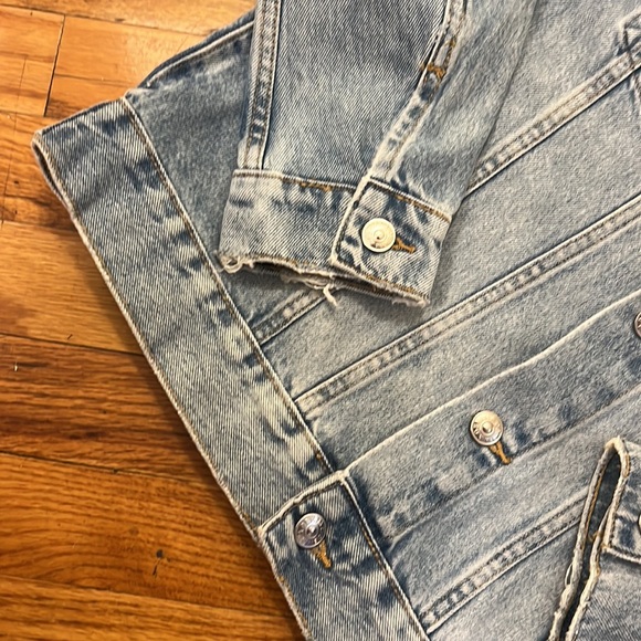 H&M Denim Jacket w/ Jewels - Size 10 - Picture 5 of 6